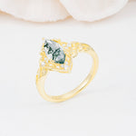 SR17577 Moss Agate Ring - Additional view