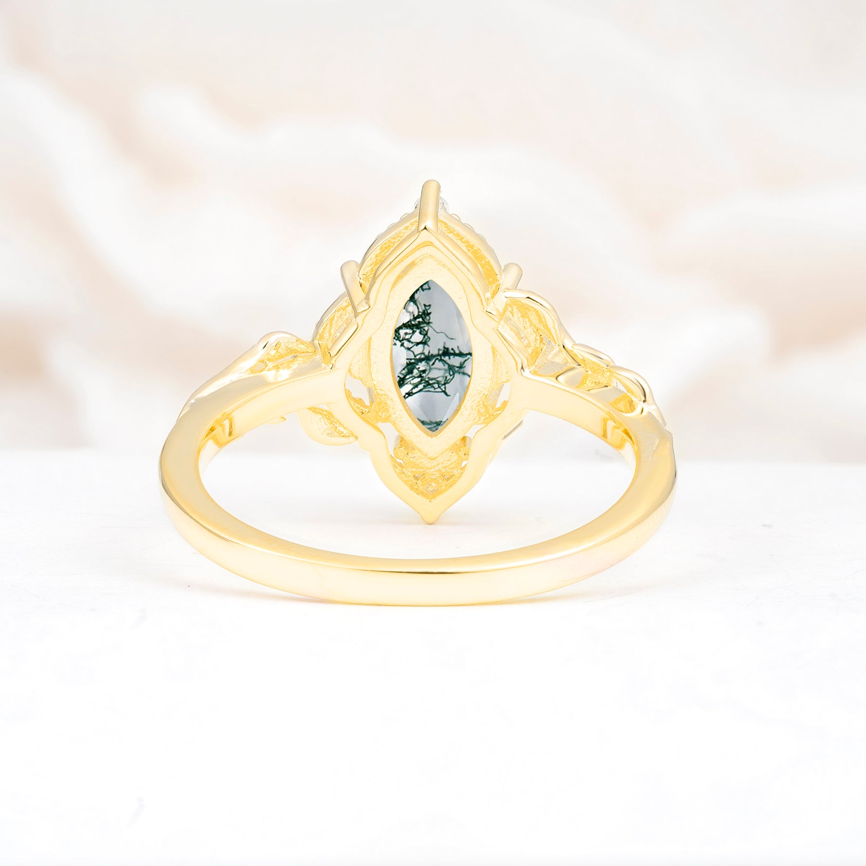 SR17577 Moss Agate Ring - Additional view