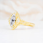 SR17577 Lab Diamond Ring - White-Gold