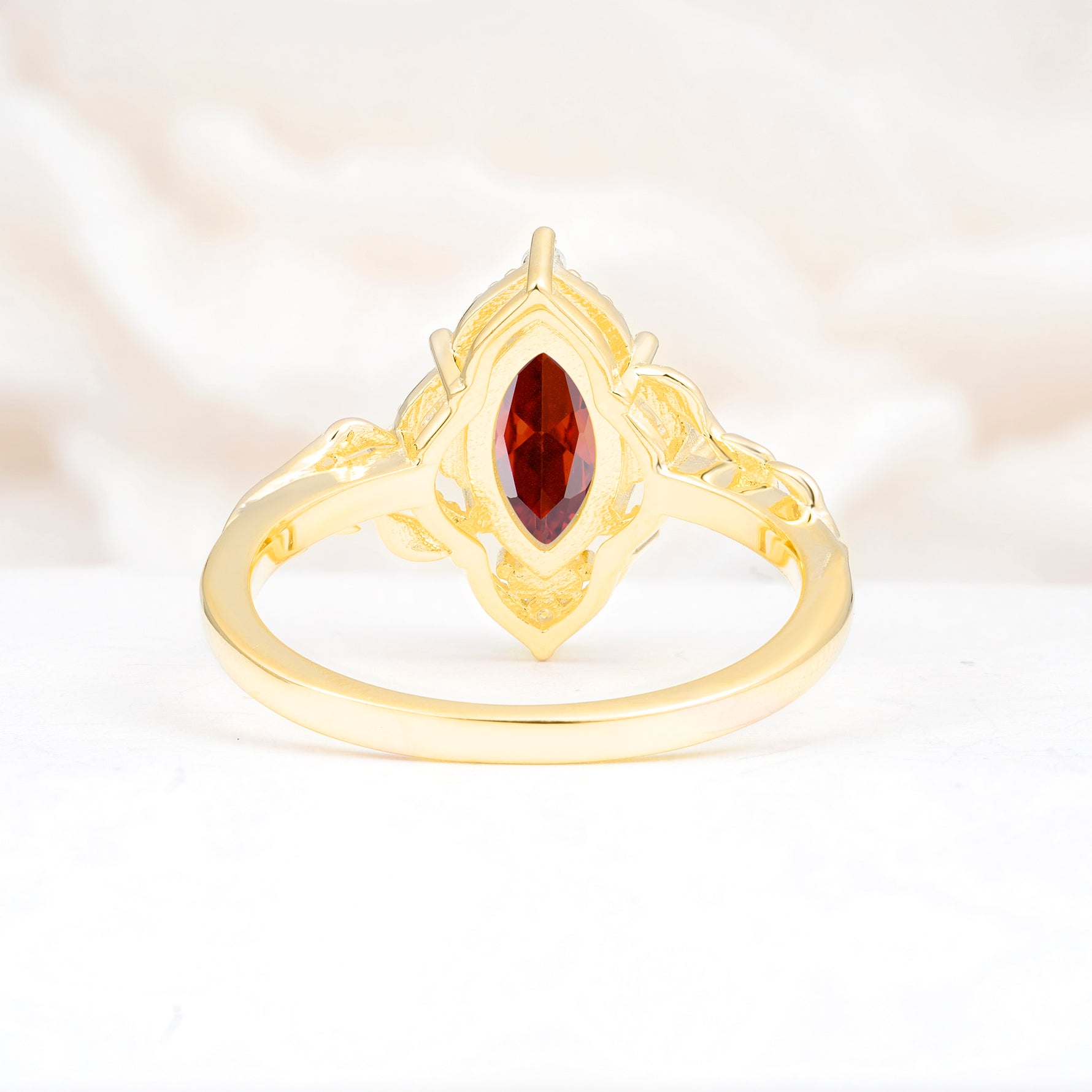 SR17577 Garnet Ring - Additional view