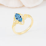 SR17577 Aquamarine Ring - Additional view