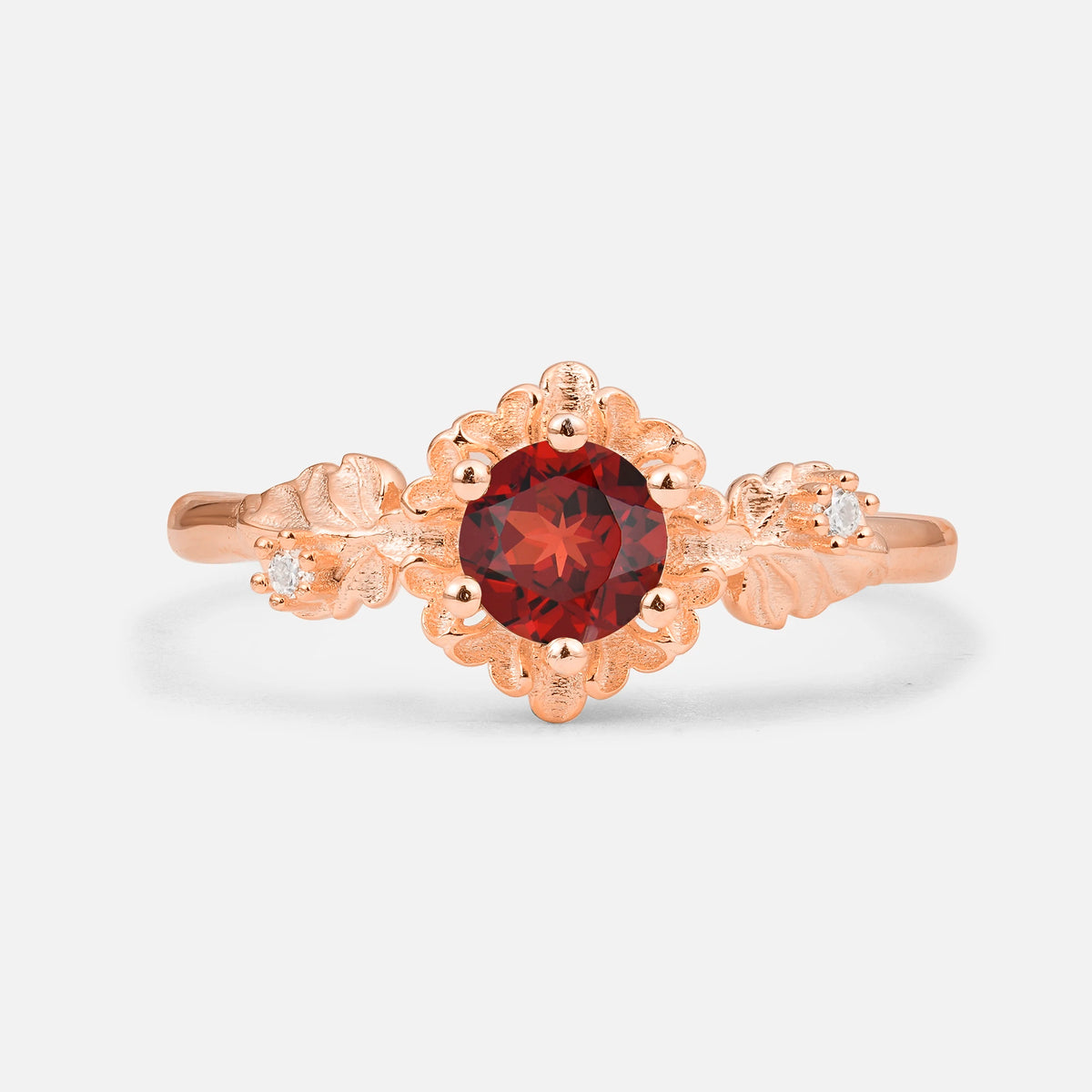 SR17583 Garnet Ring - Additional view