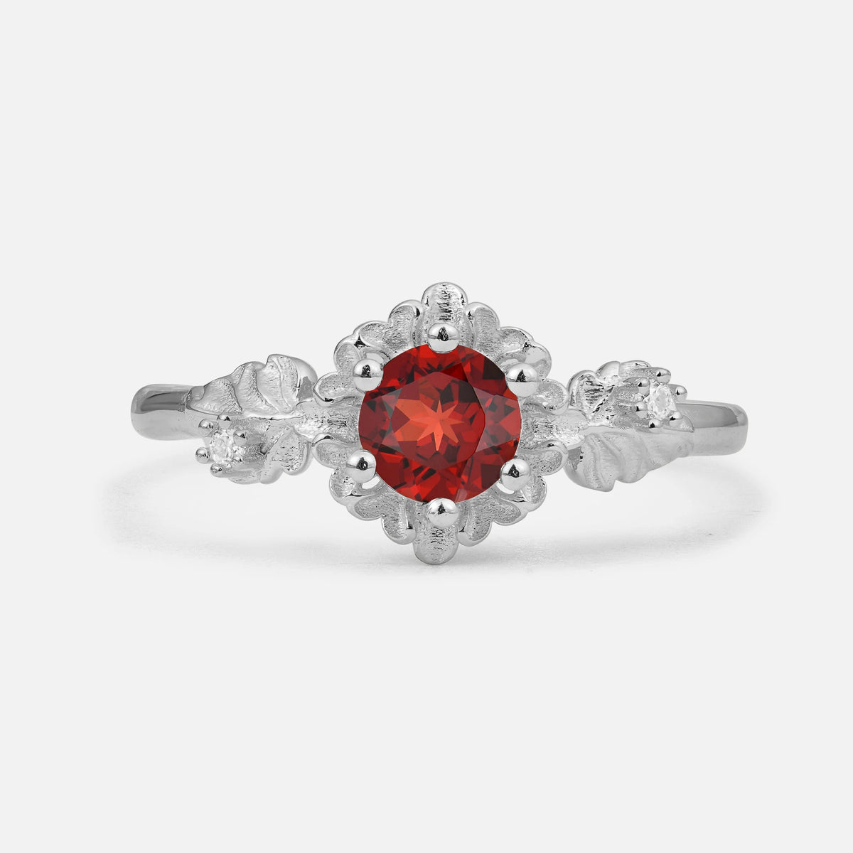 SR17583 Garnet Ring - Additional view