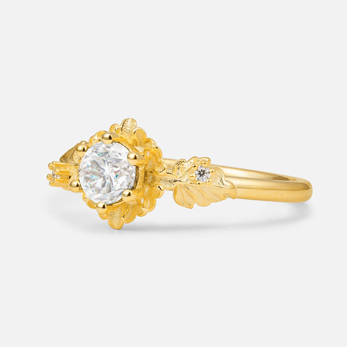 SR17583 Moissanite Ring - White-Gold