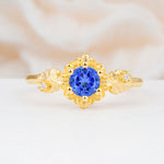 SR17583 Sapphire Ring - Yellow-Gold