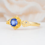 SR17583 Sapphire Ring - White-Gold