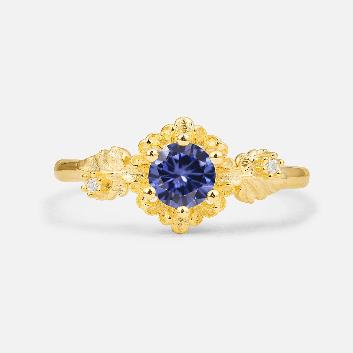 SR17583 Tanzanite Ring - Yellow-Gold