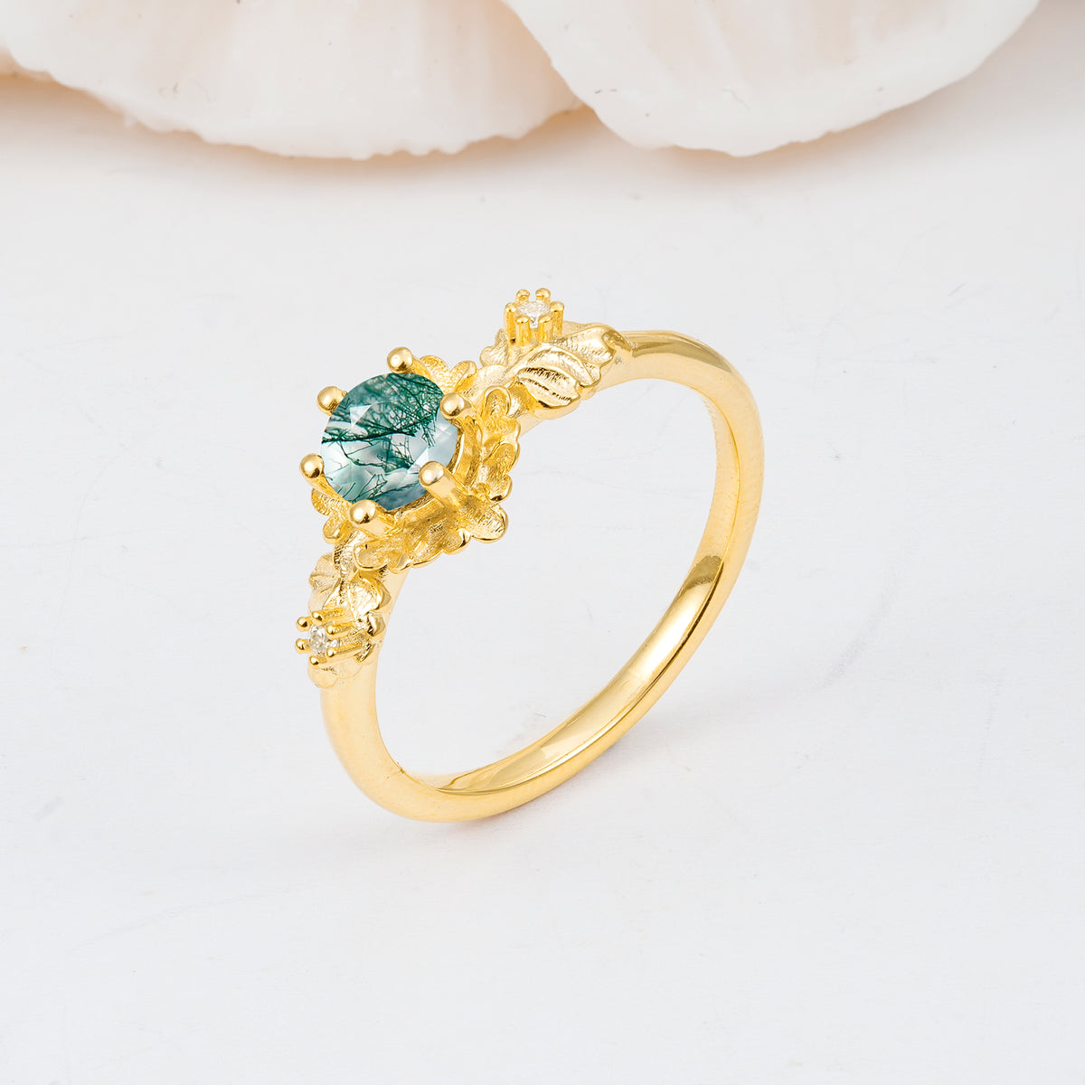 SR17583 Moss Agate Ring - Additional view