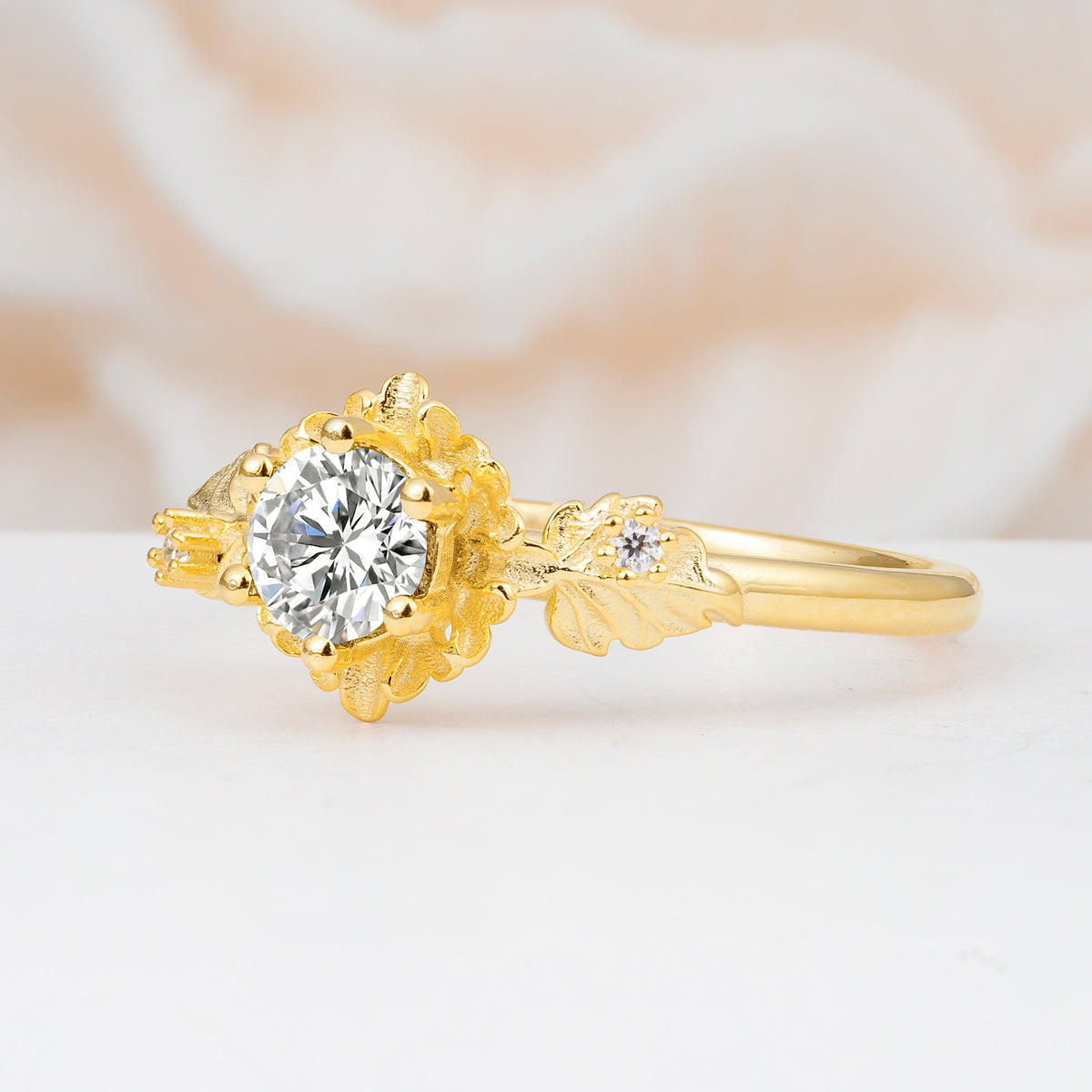 SR17583 Lab Diamond Ring - White-Gold