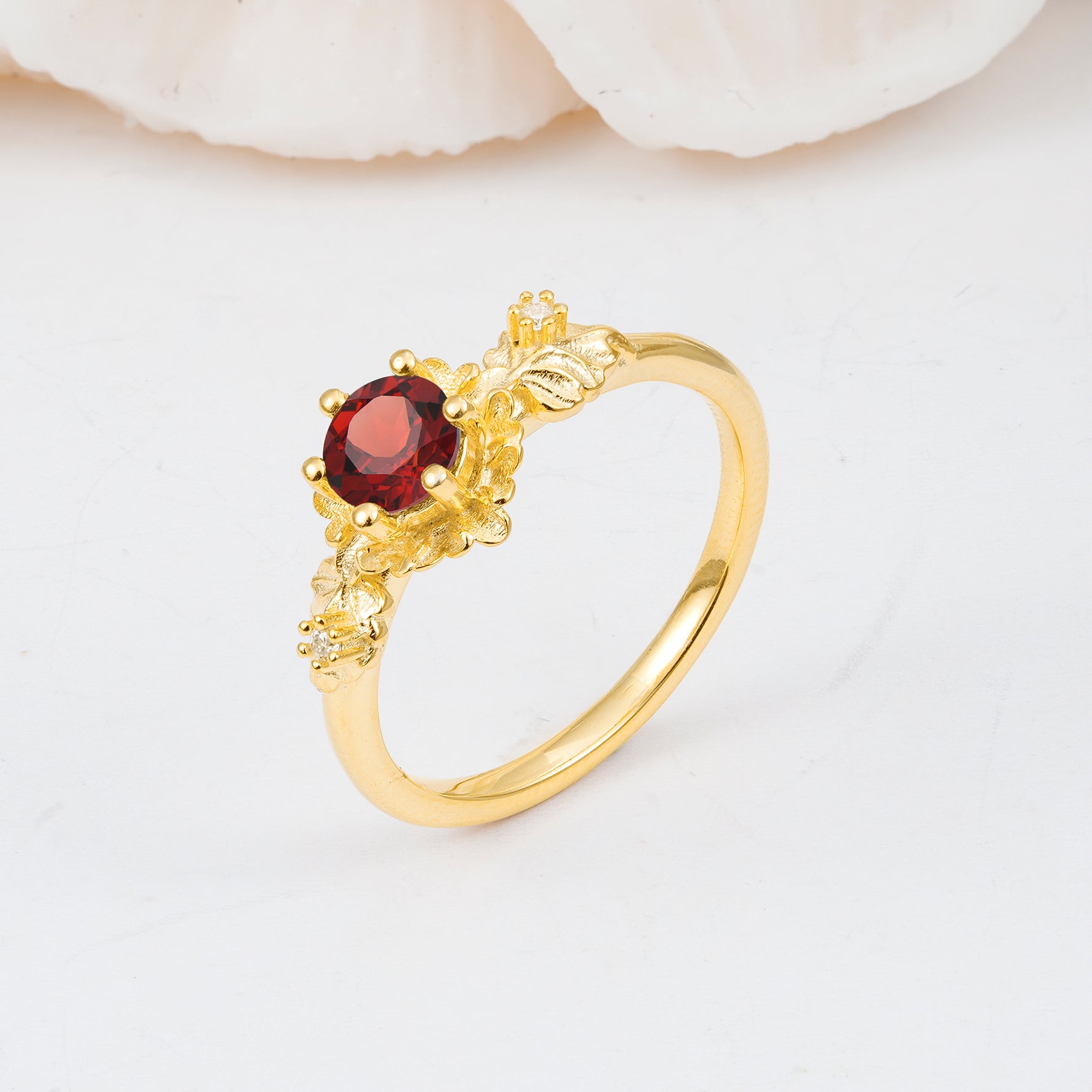 SR17583 Garnet Ring - Additional view