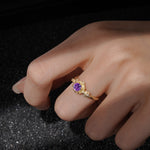 SR17583 Amethyst Ring - Rose-Gold