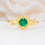 SR17583 Emerald Ring - Yellow-Gold
