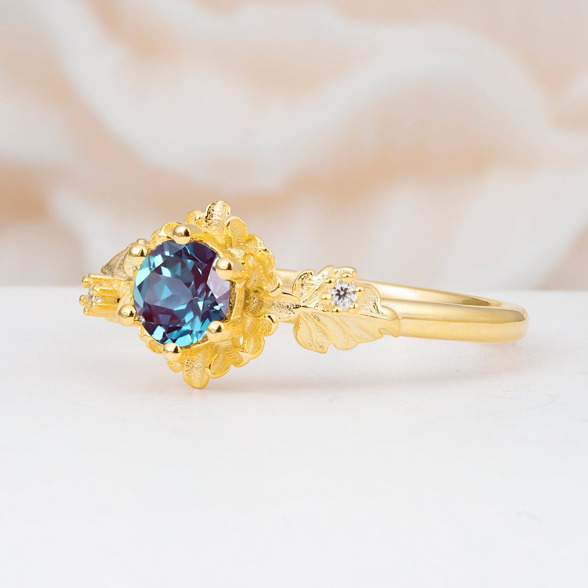 SR17583 Alexandrite Ring - White-Gold