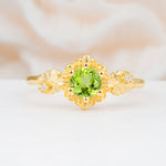 SR17583 Peridot Ring - Yellow-Gold