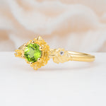 SR17583 Peridot Ring - White-Gold