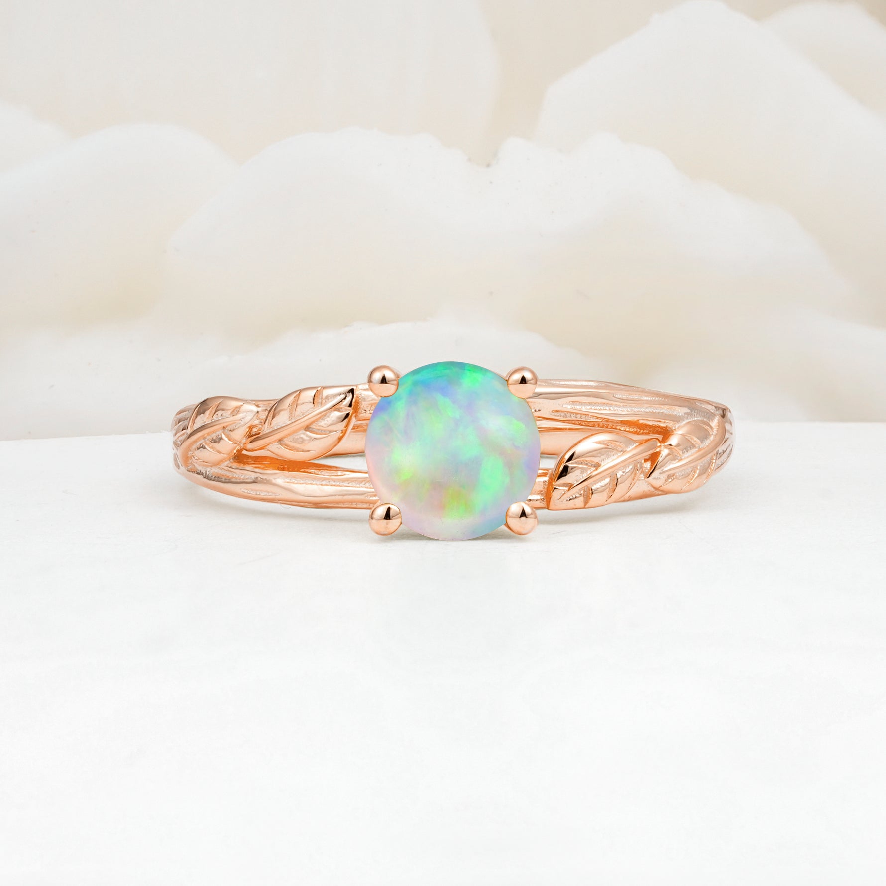 SR17587 Fire Opal Ring - Additional view