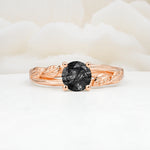 SR17587 Black Rutilated Quartz Ring - Additional view