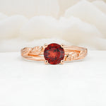 SR17587 Garnet Ring - Additional view