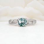 SR17587 Moss Agate Ring - Additional view