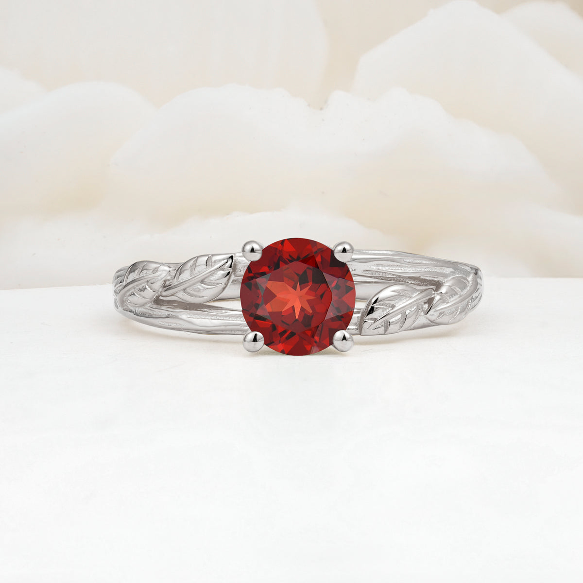 SR17587 Garnet Ring - Additional view