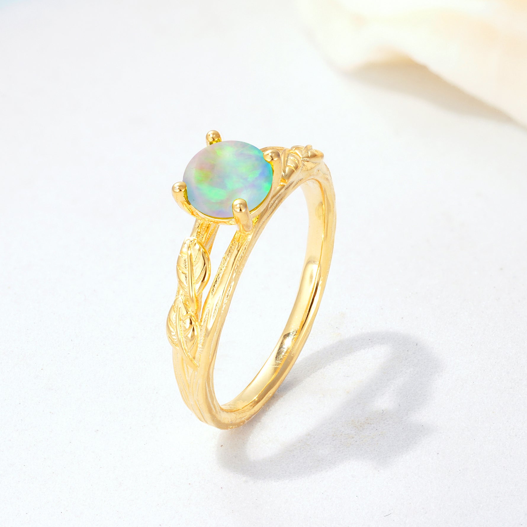 SR17587 Fire Opal Ring - Additional view