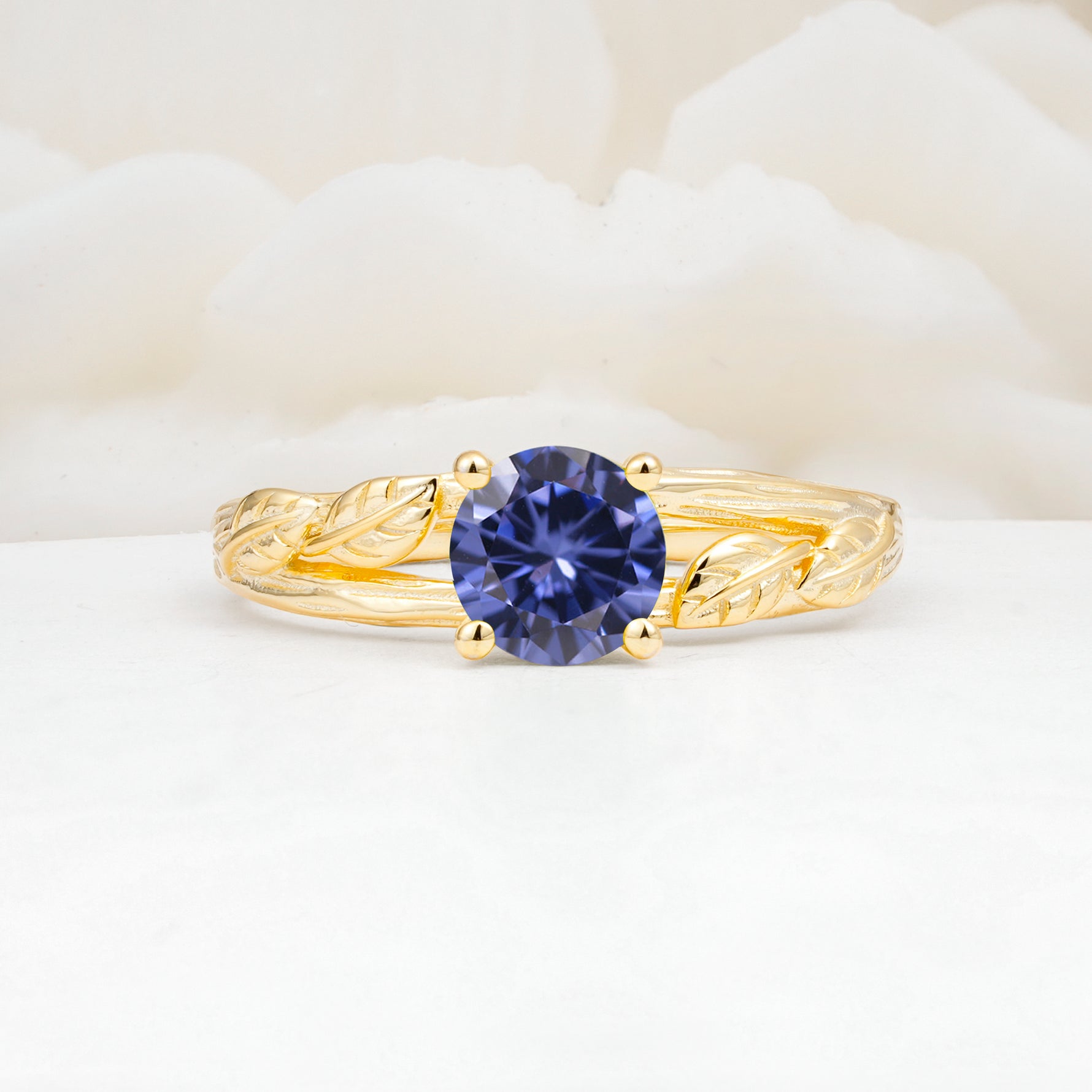 SR17587 Tanzanite Ring - Yellow-Gold