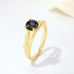 SR17587 Black Rutilated Quartz Ring - Additional view