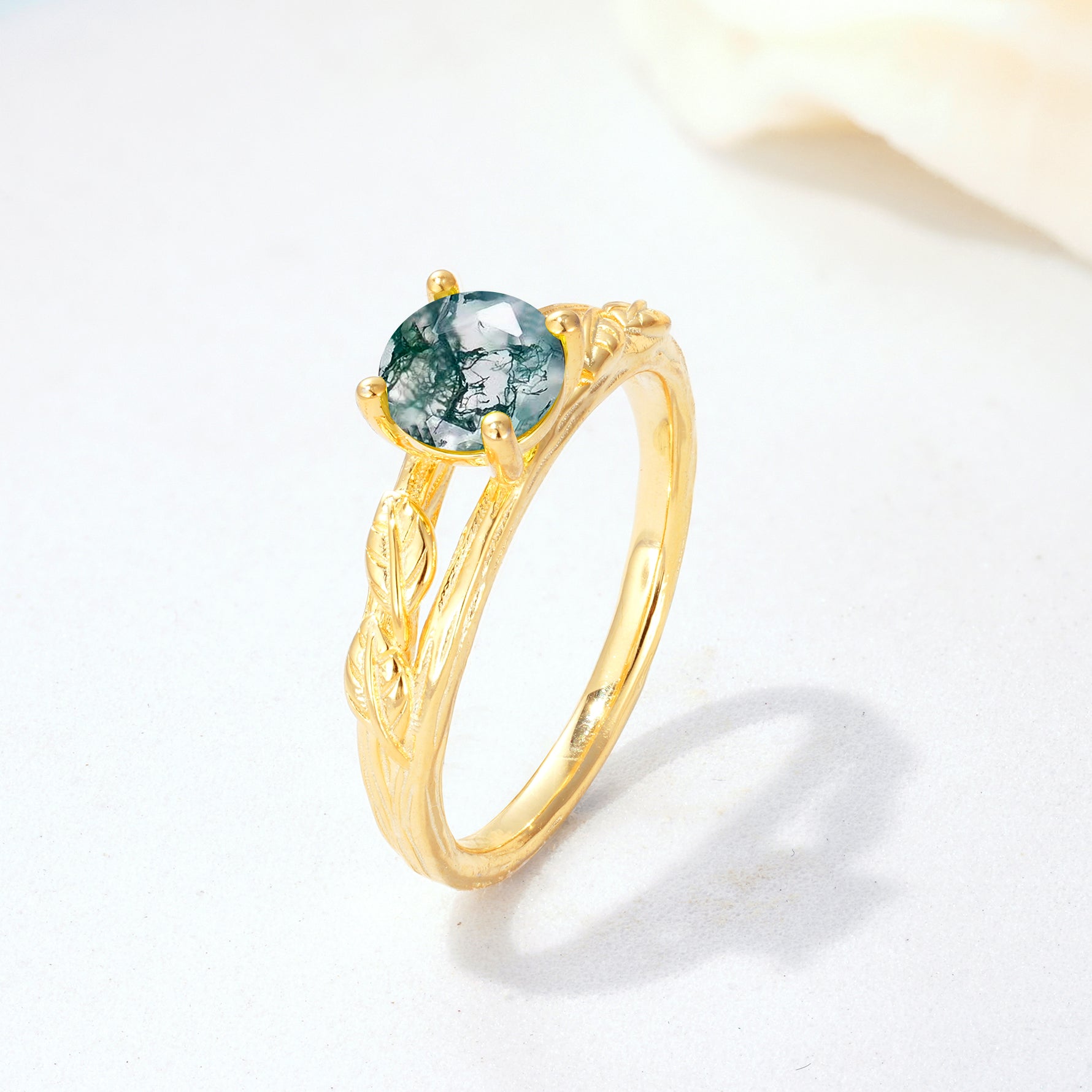 SR17587 Moss Agate Ring - Additional view