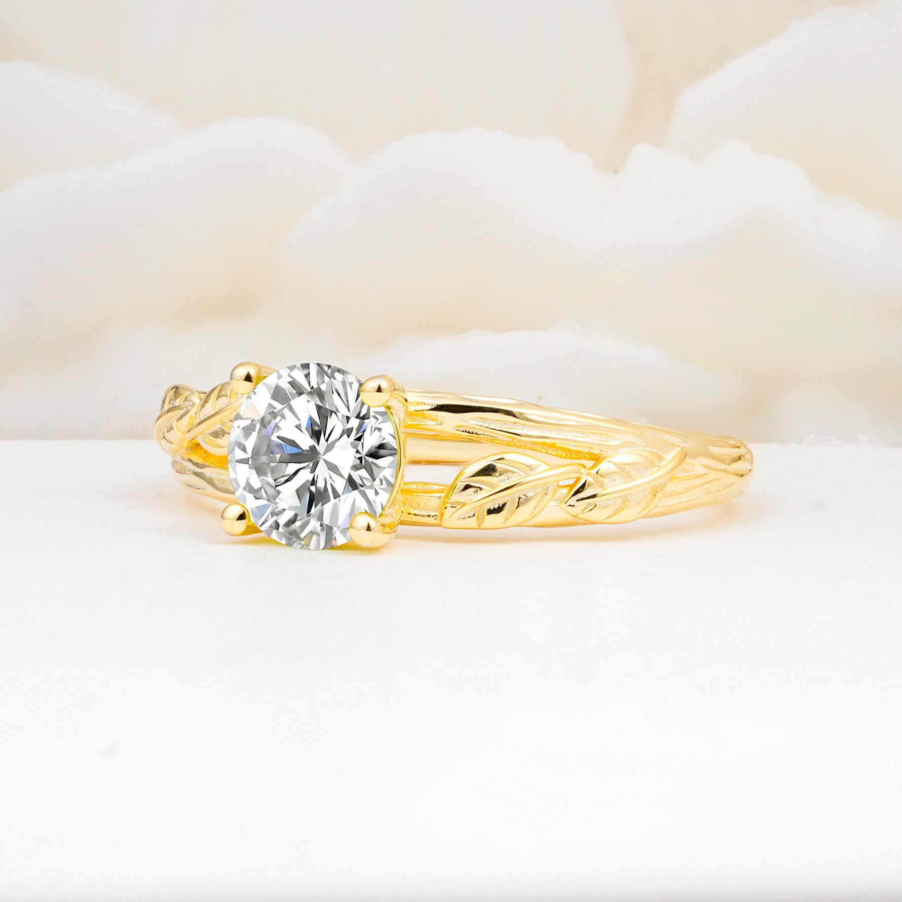 SR17587 Lab Diamond Ring - White-Gold