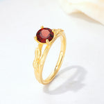 SR17587 Garnet Ring - Additional view