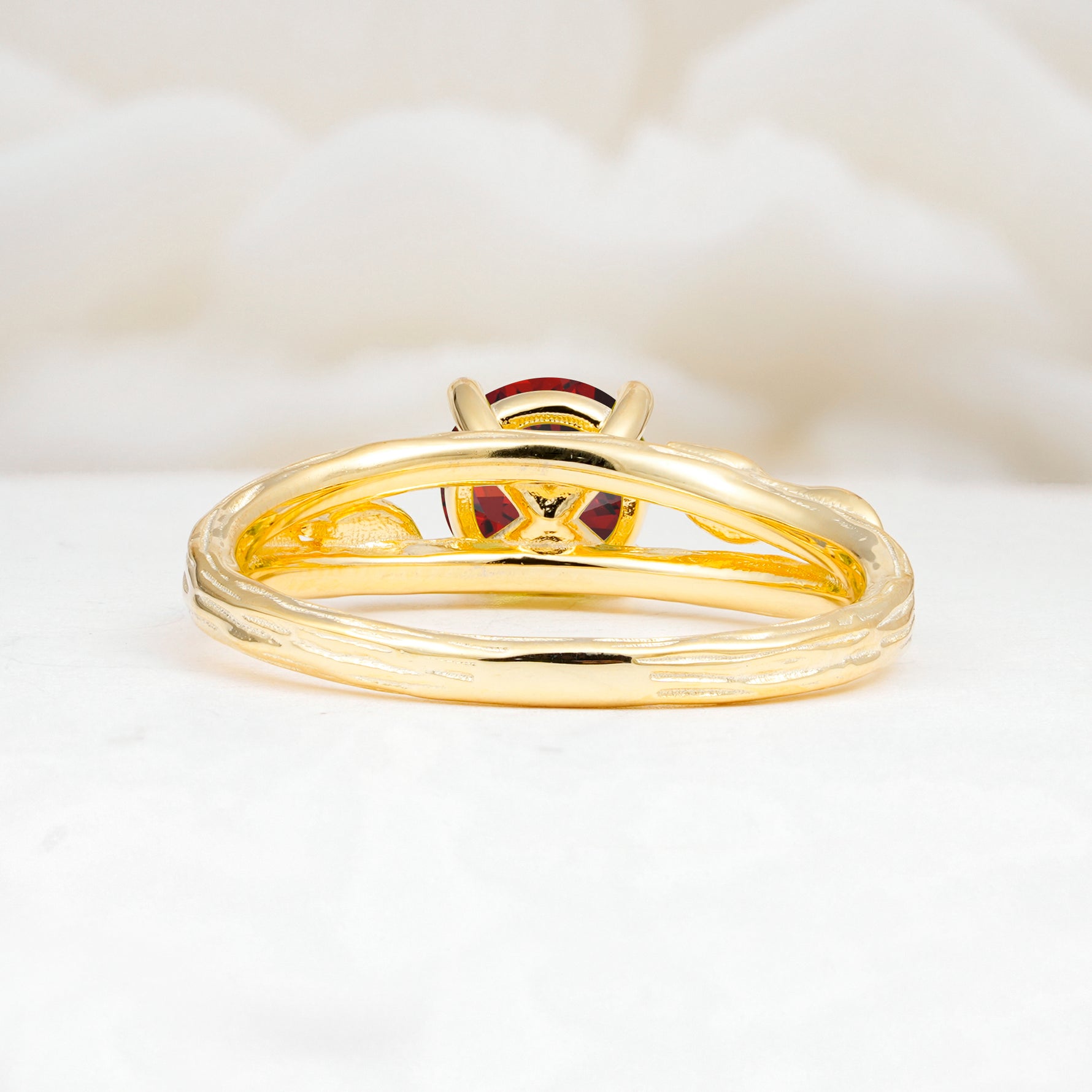 SR17587 Garnet Ring - Additional view