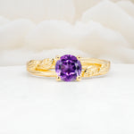 SR17587 Amethyst Ring - Yellow-Gold