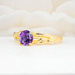 SR17587 Amethyst Ring - White-Gold