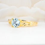SR17587 Aquamarine Ring - White-Gold