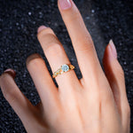 SR17587 Aquamarine Ring - Rose-Gold