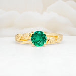 SR17587 Emerald Ring - Yellow-Gold