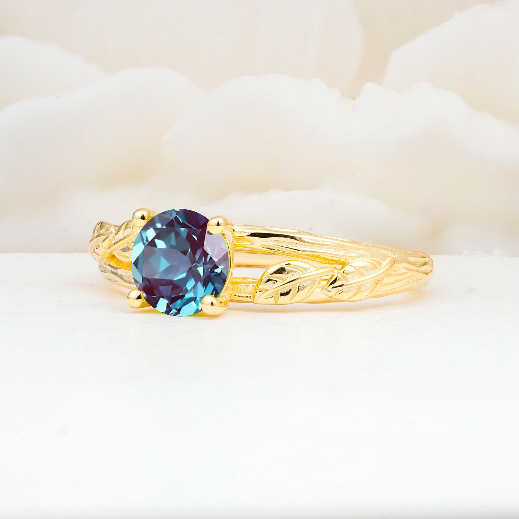 SR17587 Alexandrite Ring - White-Gold