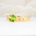 SR17587 Peridot Ring - White-Gold