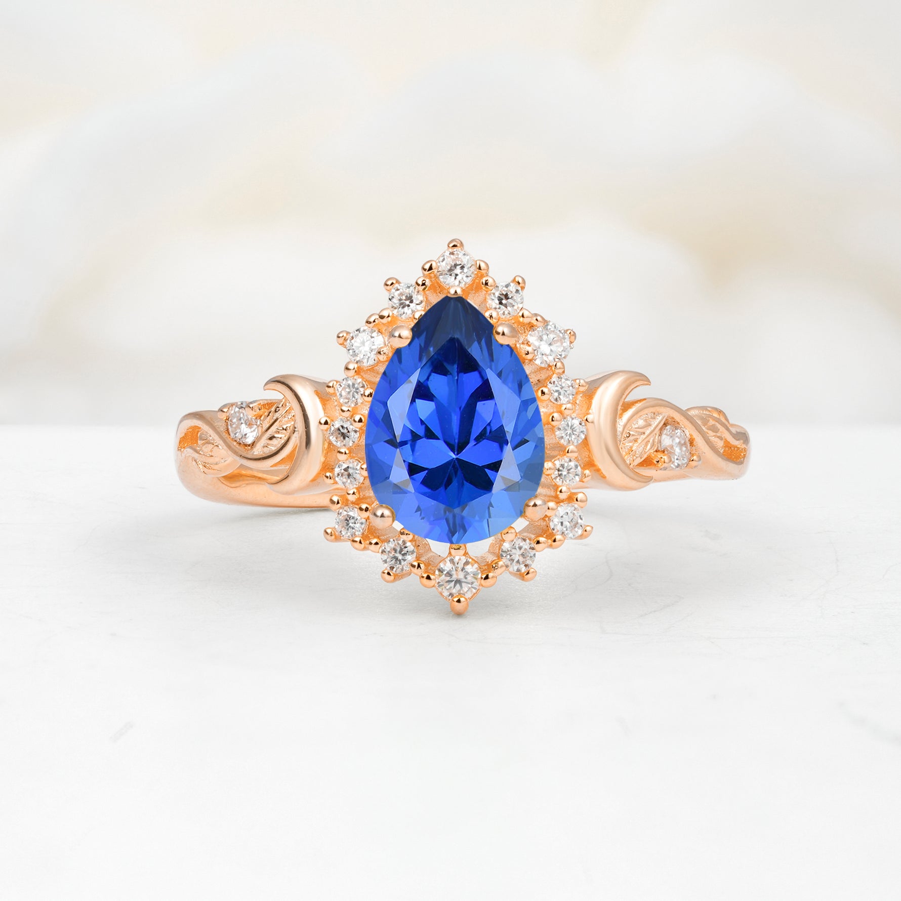 SR17590 Sapphire Ring - Additional view