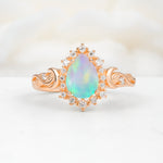 SR17590 Fire Opal Ring - Additional view