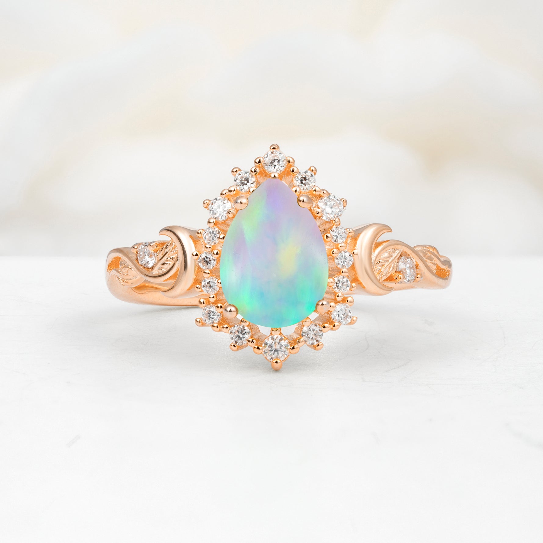 SR17590 Fire Opal Ring - Additional view