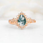 SR17590 Moss Agate Ring - Additional view