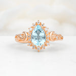 SR17590 Aquamarine Ring - Additional view