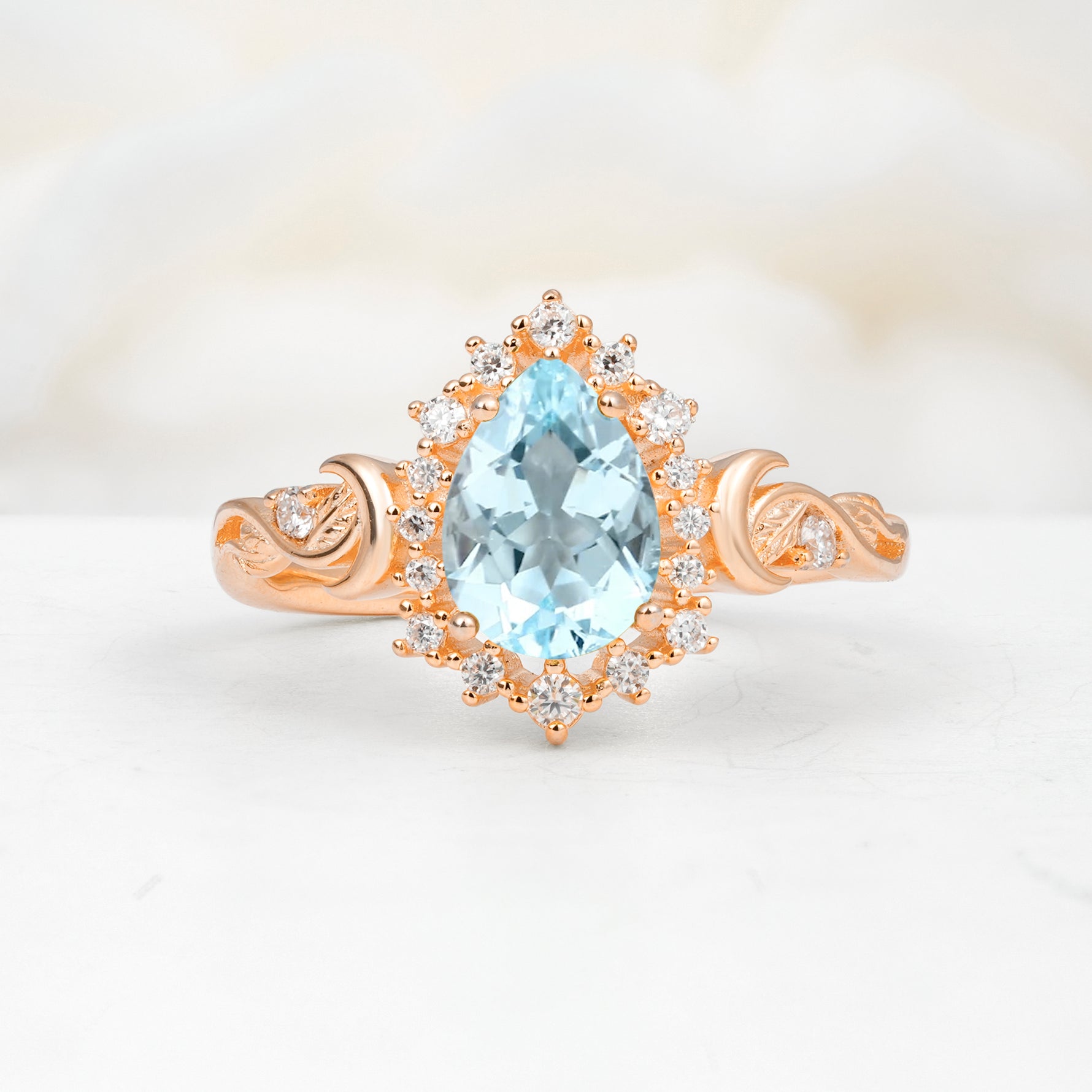 SR17590 Aquamarine Ring - Additional view