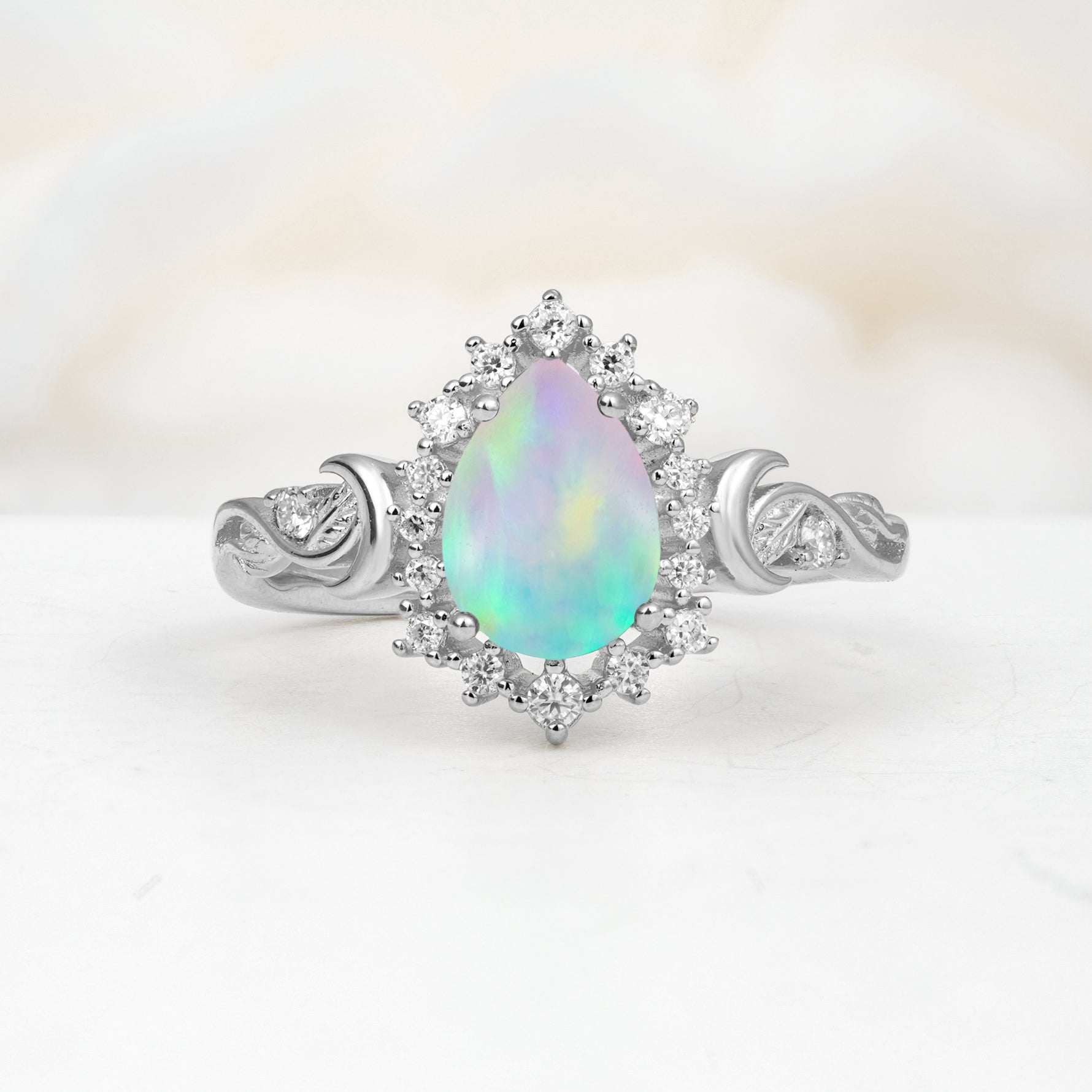 SR17590 Fire Opal Ring - Additional view
