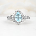 SR17590 Aquamarine Ring - Additional view