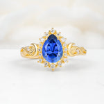 SR17590 Sapphire Ring - Yellow-Gold