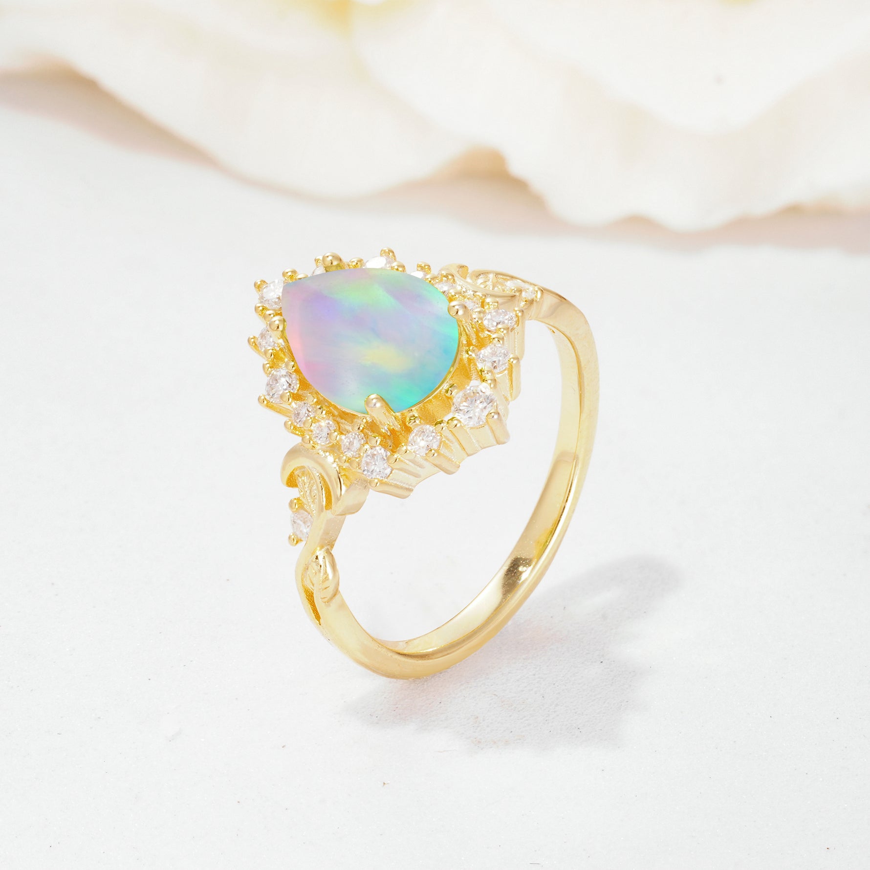SR17590 Fire Opal Ring - Additional view