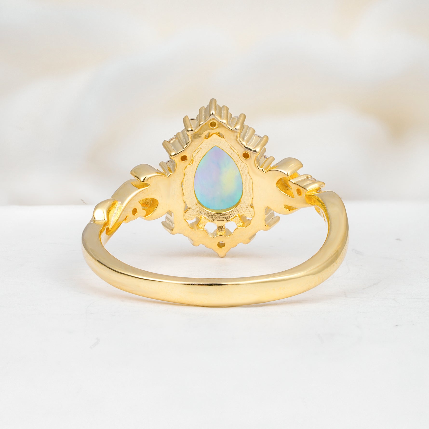 SR17590 Fire Opal Ring - Additional view