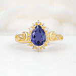 SR17590 Tanzanite Ring - Yellow-Gold